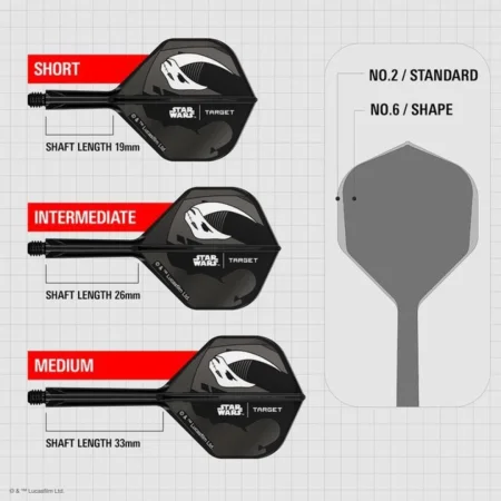 Target - darts Letky K-Flex - Star Wars - Mandalorian - No2 - Medium - TRG410622 - Gift Set