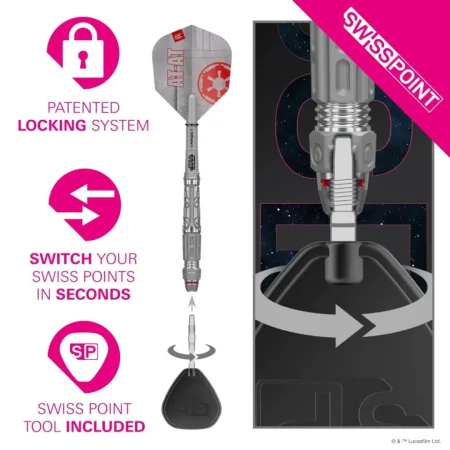 Target - darts Šipky Steel Star Wars - AT-AT - Swiss Point - 23g