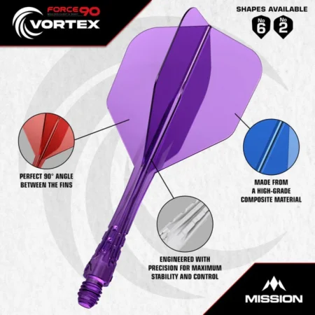 Mission Letky Force 90 Vortex - Standard No6 - Short - Neon Pink F5023