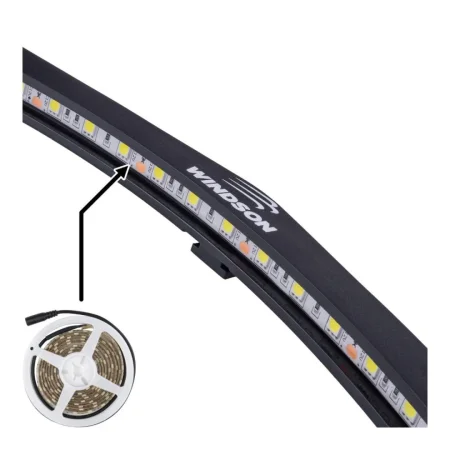 Windson Halo 360 - LED osvětlení sisalového terče