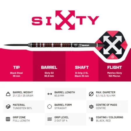 Bull's Šipky Steel Sixty - S2 - 21g