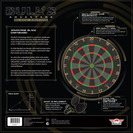 Bull's NL Sisalový terč Advantage Black