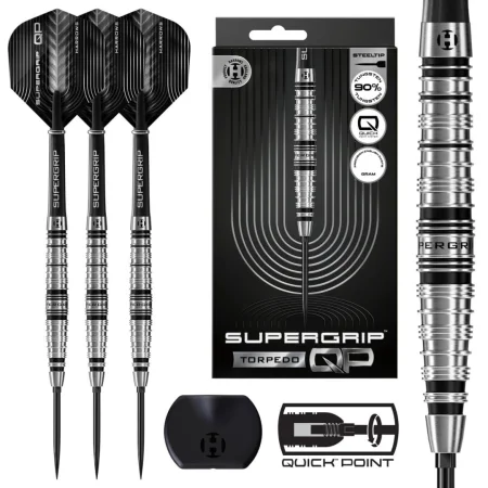 Harrows Šipky Steel Supergrip - Torpedo - Quick Point - 22g