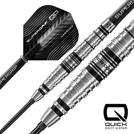 Harrows Šipky Steel Supergrip - Torpedo - Quick Point - 22g