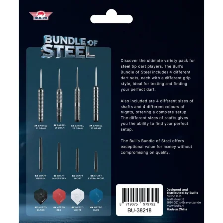 Bull's NL Šipky Steel - Bundle of Steel Set