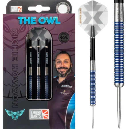 Legend Darts Šipky Steel The Owl - Richie Howson - 23g - Výprodej