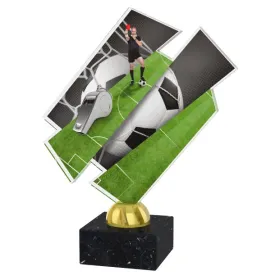 Akrylátová trofej ACZM14 | Fotbal Výška cm: 21,5, Barva: zlato, Podstavec: černý