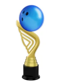 Akrylátová trofej ACTA001M2 | Bowling Výška cm: 27, Barva: bronz