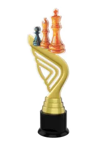 Akrylátová trofej ACTA001M13 Výška cm: 27, Barva: zlato