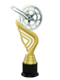 Akrylátová trofej ACTA001M19 | Cyklistika Výška cm: 31, Barva: bronz