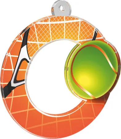 Akrylátová medaile MDA0010M02 | Tenis Stuha: ST1, MD průměr: 5