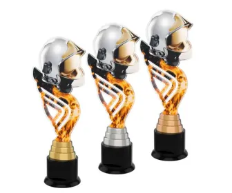 Akrylátová trofej ACTA001M21 | Hasiči Výška cm: 29, Barva: bronz