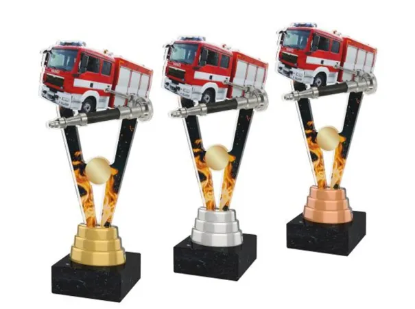 Akrylátová trofej ACUTM50 Výška cm: 24, Barva: zlato, Podstavec: černý