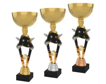 Akrylátová trofej ACUPGOLD M52 Výška cm: 35, Průměr cm: 12, Barva: zlato, Podstavec: černý