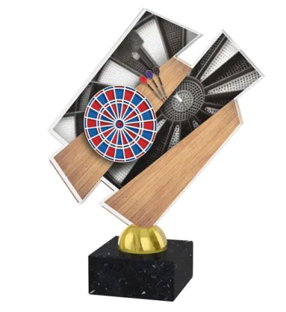 Akrylátová trofej ACZM15 Výška cm: 20,5, Barva: stříbro, Podstavec: černý