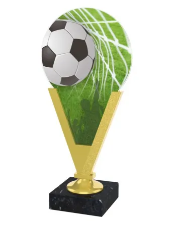 Akrylátová trofej AKEV001M1 | Fotbal Barva: zlato
