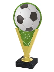 Akrylátová trofej AKEV001M2 | Fotbal Barva: stříbro