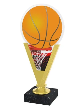 Akrylátová trofej AKEV001M4 | Basketball Barva: stříbro