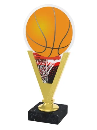 Akrylátová trofej AKEV001M4 | Basketball Barva: stříbro