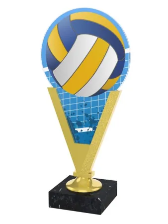 Akrylátová trofej AKEV001M9 | Volejbal Barva: zlato