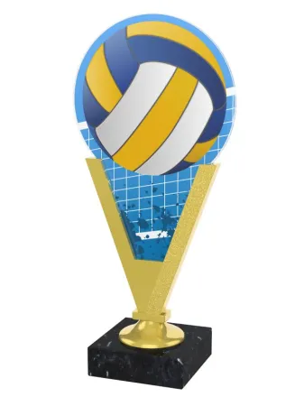 Akrylátová trofej AKEV001M9 | Volejbal Barva: zlato