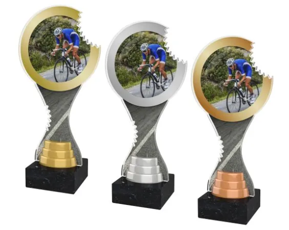 Akrylátová trofej ACBTM16 Výška cm: 25, Barva: zlato