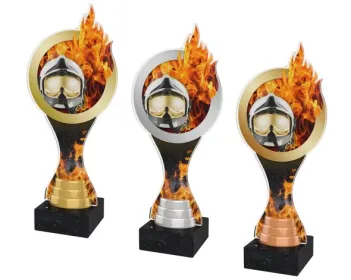 Akrylátová trofej ACBTM20 | Hasiči Výška cm: 26,5, Barva: stříbro