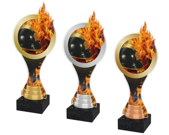 Akrylátová trofej ACBTM21 | Hasiči Výška cm: 26,5, Barva: bronz