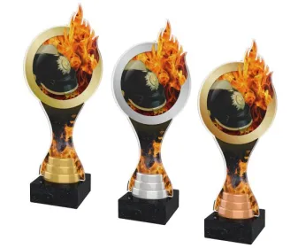 Akrylátová trofej ACBTM23 | Hasiči Výška cm: 26,5, Barva: stříbro