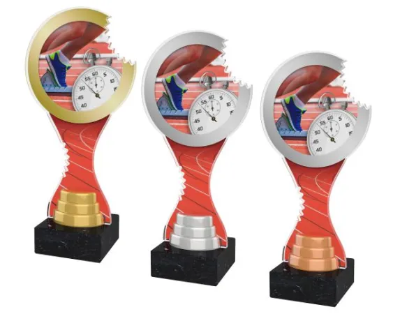 Akrylátová trofej ACBTM25 Výška cm: 26,5, Barva: zlato