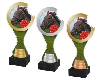 Akrylátová trofej ACBTM30 | Jezdectví Výška cm: 25, Barva: stříbro
