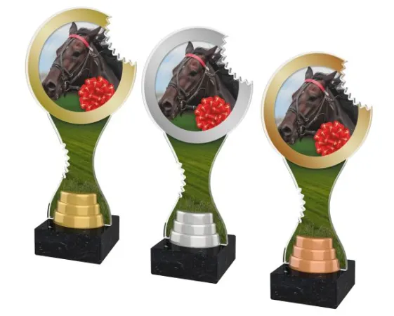 Akrylátová trofej ACBTM30 | Jezdectví Výška cm: 25, Barva: stříbro