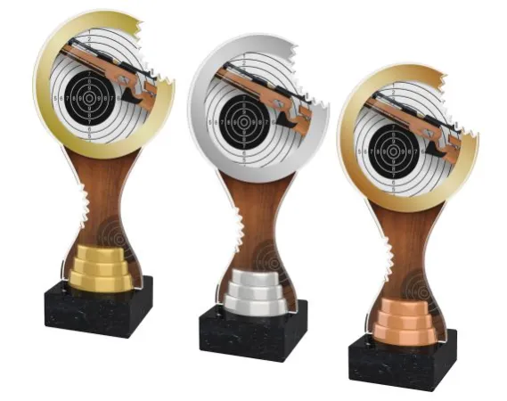 Akrylátová trofej ACBTM35 | Střelba Výška cm: 25, Barva: stříbro