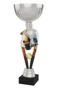 Akrylátová trofej ACUPSILVM08 | Hasiči Výška cm: 35, Průměr cm: 12, Podstavec: bílý