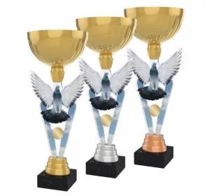 Akrylátová trofej ACUPGOLD M41 | Chovatelství Výška cm: 37, Průměr cm: 14, Barva: bronz, Podstavec: černý