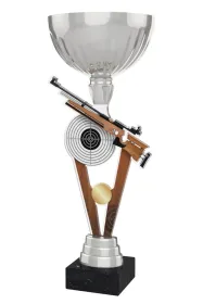 Akrylátová trofej ACUPSILVM14 | Střelba Výška cm: 33, Průměr cm: 12, Podstavec: černý