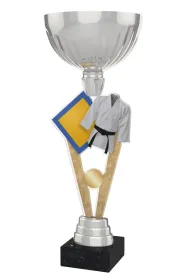 Akrylátová trofej ACUPSILVM15 | Bojová umění Výška cm: 35, Průměr cm: 12, Podstavec: černý