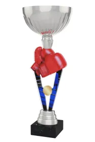 Akrylátová trofej ACUPSILVM16 | Bojová umění Výška cm: 35, Průměr cm: 12, Podstavec: bílý
