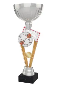 Akrylátová trofej ACUPSILVM22 | Futsal Výška cm: 37, Průměr cm: 14, Podstavec: černý