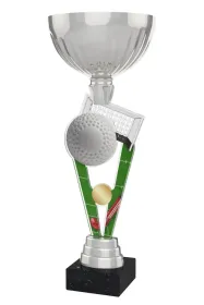 Akrylátová trofej ACUPSILVM24 | Pozemní hokej Výška cm: 37, Průměr cm: 14, Podstavec: černý