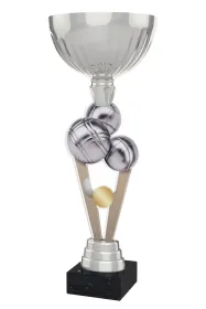 Akrylátová trofej ACUPSILVM34 | Petanque Výška cm: 37, Průměr cm: 14, Podstavec: černý