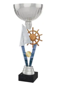 Akrylátová trofej ACUPSILVM37 | Vodní sporty Výška cm: 33, Průměr cm: 12, Podstavec: černý