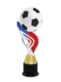 Akrylátová trofej ACTA001M75 | Fotbal Výška cm: 27, Barva: stříbro