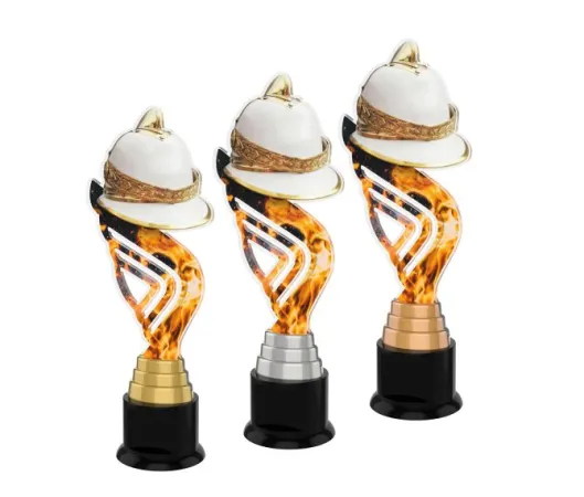 Akrylátová trofej ACTA001M24 | Hasiči Výška cm: 31, Barva: stříbro