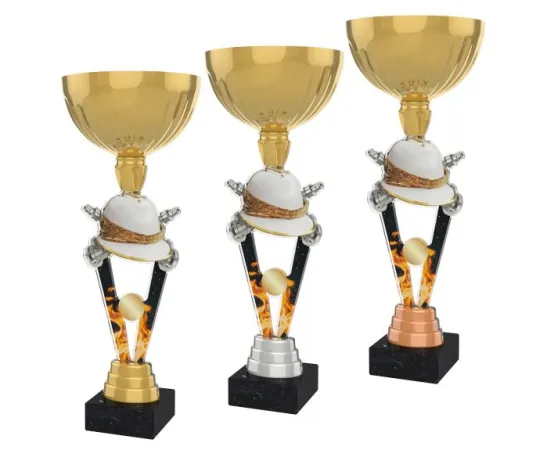 Akrylátová trofej ACUPGOLD M57 | Hasiči Výška cm: 33, Průměr cm: 12, Barva: bronz, Podstavec: černý