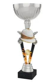 Akrylátová trofej ACUPSILVM57 | Hasiči Výška cm: 35, Průměr cm: 12, Podstavec: černý
