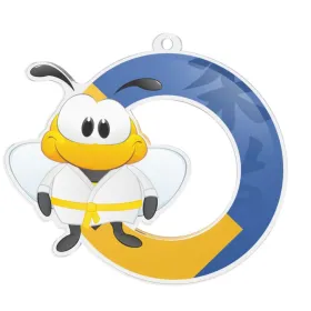 Akrylátová medaile MDAKM1 | Bojová umění Stuha: ST1, MD průměr: 6