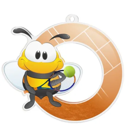 Akrylátová medaile MDAKM5 | Tenis Stuha: ST2, MD průměr: 5