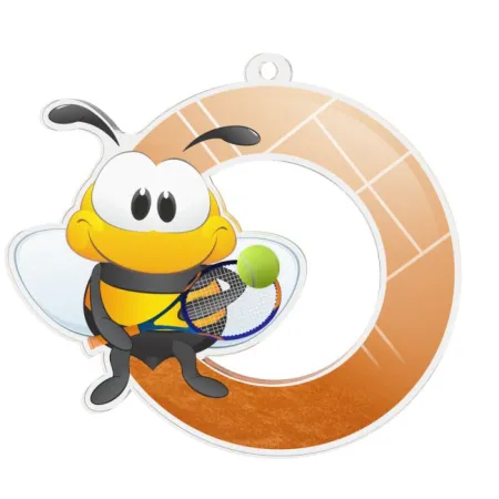 Akrylátová medaile MDAKM5 | Tenis Stuha: ST2, MD průměr: 5