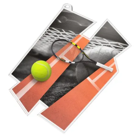 Akrylátová medaile MDAZ0011M3 | Tenis Průměr cm: 8, Stuha: ST1